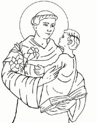 Santo Antônio de Pádua com o menino Jesus no colo II