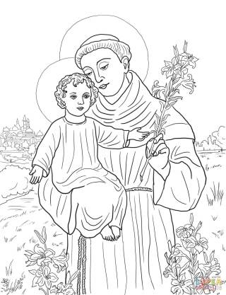 Santo Antônio de Pádua com o menino Jesus no colo III